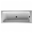 DURAVIT - Baignoire droite 180 X 80 D-Code acrylique bonde au centre + vidage noir mat - vignette