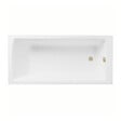 VITRA - Baignoire droite rectangulaire 170x75cm avec pieds Neon blanc + Vidage volet et clapet Doré - vignette