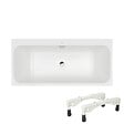 VILLEROY ET BOCH - Baignoire droite 150 x 70 Architectura + Pieds + Vidage de baignoire chromé - vignette