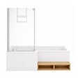 JACOB DELAFON - Pack baignoire bain douche antidérapante 170 x 90 Neo version gauche + pare bain chromé + tablier en niche - vignette