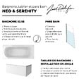JACOB DELAFON - Baignoire droite 180 X 80 Elise acrylique + pare bain volet gauche + tablier en angle + vidage - vignette