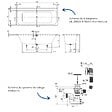 VILLEROY ET BOCH - Baignoire droite 170 x 70 Architectura + Vidage de baignoire blanc - vignette
