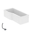 IDEAL STANDARD - Baignoire bain douche 170 x 80 cm gauche Connect Air + tablier + vidage Blanc - vignette