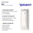 DURAVIT - Baignoire droite 180 X 80 Duravit No.1 + vidage chromé - vignette