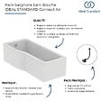 IDEAL STANDARD - Baignoire bain douche 170 x 80 cm droite Connect Air + tablier + vidage Doré - vignette