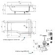 IDEAL STANDARD - Baignoire bain douche 150 x 80 cm droite Connect Air + vidage Chromé - vignette