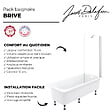 JACOB DELAFON - Pack baignoire droite 170 X 75 Brive + pare bain - vignette