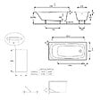JACOB DELAFON - Pack baignoire droite 170 X 75 Brive + pare bain - vignette