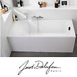 JACOB DELAFON - Pack baignoire droite 170 X 75 Brive + pare bain avec vidage noir mat - vignette