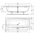 IDEAL STANDARD - Baignoire droite 190 x 90 i.life Duo - vignette
