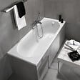 VILLEROY ET BOCH - Baignoire droite 170 x 75 O.Novo + Pieds + Vidage blanc - vignette