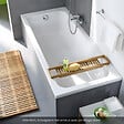 DURAVIT - Baignoire droite 180 X 80 D-Code acrylique bonde au centre + vidage blanc - vignette