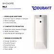 DURAVIT - Baignoire droite 180 X 80 Duravit No.1 + vidage noir mat - vignette