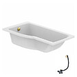IDEAL STANDARD - Baignoire bain douche 150 x 80 cm gauche Connect Air + vidage Doré - vignette