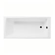 VITRA - Baignoire droite rectangulaire 170x75cm avec pieds Neon blanc + Vidage volet et clapet Noir mat/Black Touch - vignette