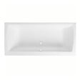 VITRA - Baignoire droite rectangulaire 180x80cm avec pieds Neon blanc + Vidage volet et clapet blanc - vignette