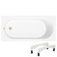 VILLEROY ET BOCH - Baignoire droite 170 x 70 O.Novo + Pieds + Vidage doré - vignette