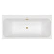 VILLEROY ET BOCH - Baignoire droite 180 x 80 Architectura + Vidage de baignoire doré - vignette