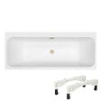 VILLEROY ET BOCH - Baignoire droite 170 x 75 Architectura + Pieds + Vidage de baignoire doré - vignette