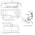 IDEAL STANDARD - Baignoire bain douche 170 x 80 cm droite Connect Air + tablier + vidage Blanc - vignette