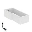 IDEAL STANDARD - Baignoire bain douche 170 x 80 cm gauche Connect Air + tablier + vidage Noir mat - vignette