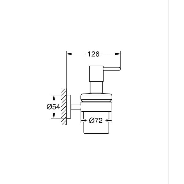 GROHE - Distributeur de savon avec support Start Cool Sunrise - large