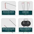 VOUNOT - Lot de 150 piquets de fixation U 150x30mm avec 75 Rondelles de fixation plastique - vignette