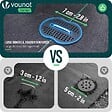 VOUNOT - Lot de 150 piquets de fixation U 150x30mm avec 75 Rondelles de fixation plastique - vignette
