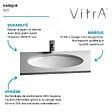 VITRA - Vasque à encastrer par le dessous VitrA S20 52 cm - vignette