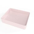 SWISS AQUA TECHNOLOGIES - Set Vasque Infinitio à poser 50 x 40 x 11 cm + Bonde, Rose mat (SATINF5040PM-SET_BP) - vignette