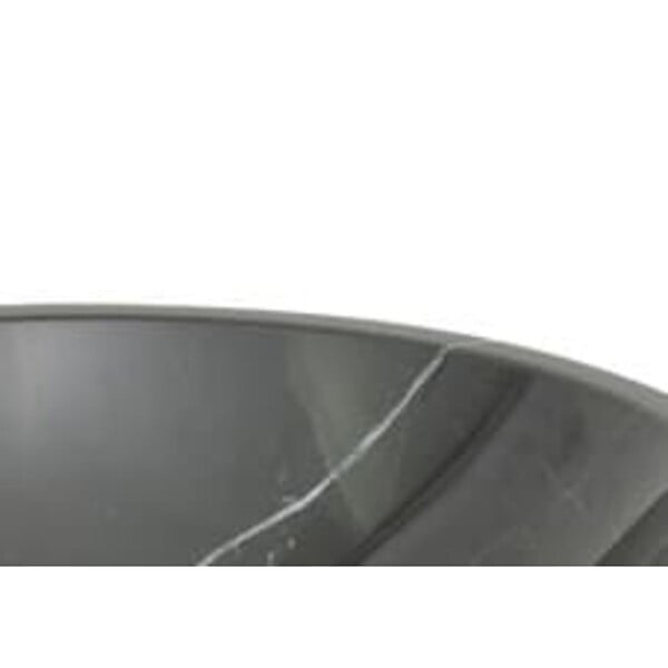 SWISS AQUA TECHNOLOGIES - Lavabo pour plan de travail SAT Purity 43x43 cm marbre noir sans trou pour robinet, sans trop-plein (SATPURBL) - large