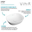 VITRA - Vasque à poser VitrA Plural VitrA Clean blanc mat - vignette