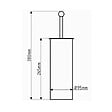 SIKO - Multi Brosse WC, Chrome (WCSTETKA) - vignette