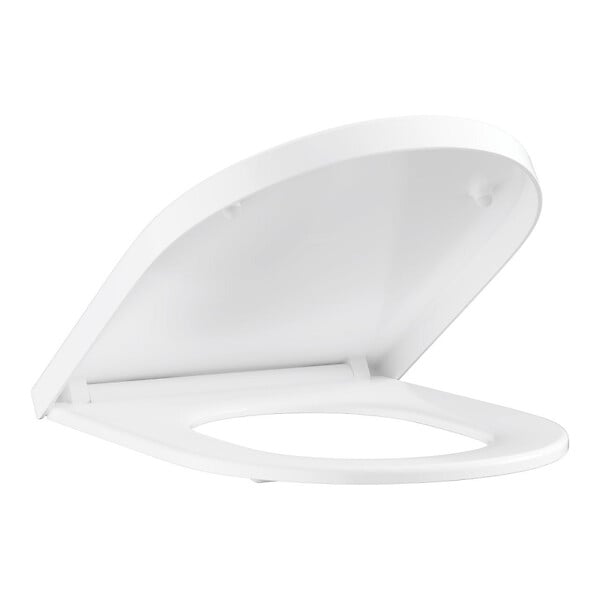 GROHE - Euro Ceramic siège abattant WC amovible en duroplast avec frein de chute, blanc (102501SH00) - large