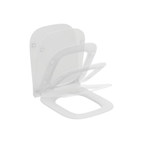 IDEAL STANDARD - I.life B abattant WC en duroplast avec fermeture SoftClose, charnières en acier inoxydable, blanc (T500301) - large