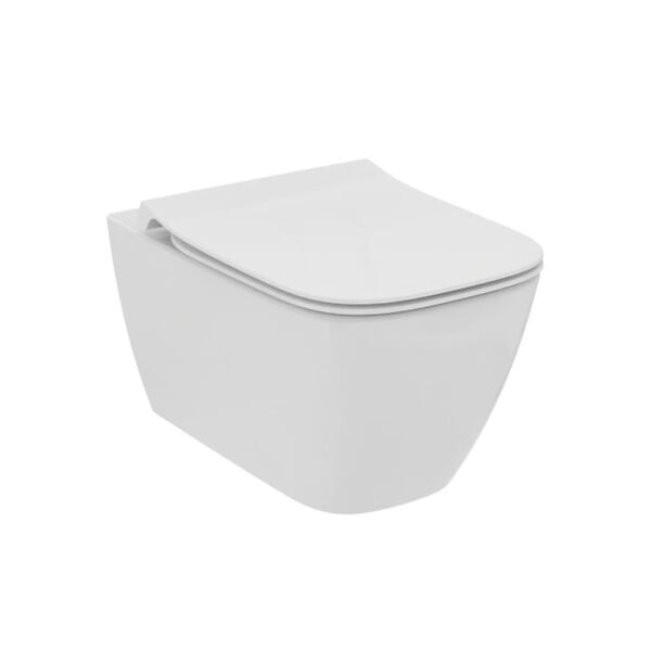 IDEAL STANDARD - I.life B abattant WC en duroplast avec fermeture SoftClose, charnières en acier inoxydable, blanc (T500301) - large