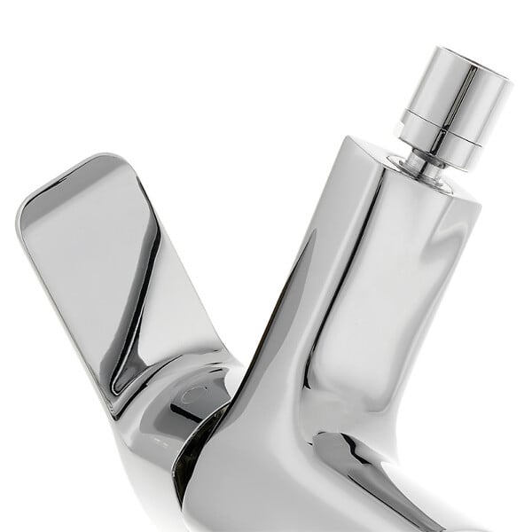 OPTIMA - Cube Way by Siko Mitigeur bidet avec bec chromé et tirette, chrome (CU235) - large