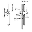 TRES - Mélangeur bidet TRES Max Tres avec corps de mélangeur chromé 134123 - vignette