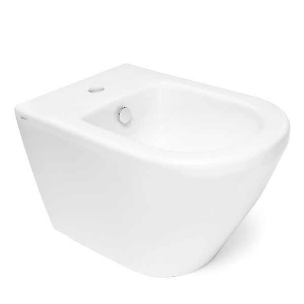 VITRA - Vitra Integra bidet suspendu 35,5x54 cm + trop-plein + Swiss Aqua Technologies Project mitigeur monocommande (7042-0288SATBS235) - large