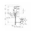 VITRA - Root Round mitigeur de bidet à levier avec vidage, chrome (A42724EXP) - vignette