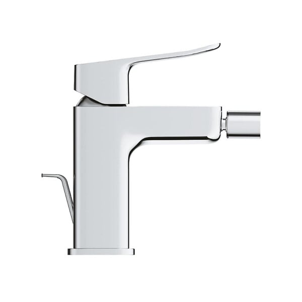GROHE - Dice mitigeur monocommande de bidet à levier avec vidage, chrome brillant (1018770000) - large