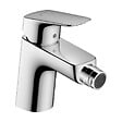 VITRA - Vitra Integra bidet suspendu + trop-plein, 35,5x54 cm + Hansgrohe Logis 70 Mitigeur bidet (7042-028871204000) - vignette