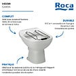 ROCA - Vidoir Garda blanc + Grille en acier inoxydable - vignette