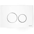 VITRA - Vetro plaque de commande double touche en verre, blanc (740-1600) - vignette