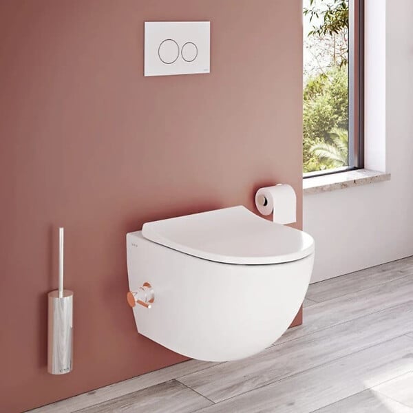 VITRA - Vetro plaque de commande double touche en verre, blanc (740-1600) - large