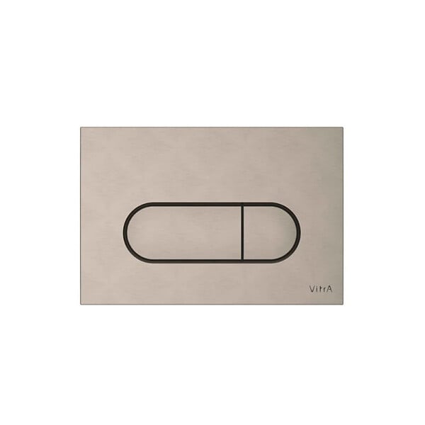 VITRA - Root plaque de commande double touche, nickel brossé (740-2295) - large