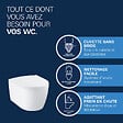 GROHE - Rapid SL pack WC bâti-support + WC suspendu sans bride Grohe avec abattant SoftClose + plaque (GRRGRSTWR01-FR) - vignette