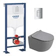 GROHE - Solido pack WC bâti autoportant + WC suspendu sans bride Ceramia PixL avec abattant SoftClose + plaque (GRCEPXGRMT02FR-FS) - vignette