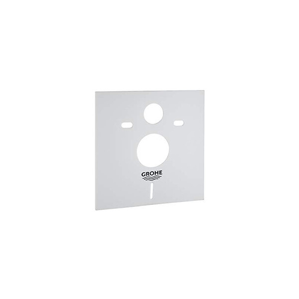 GROHE - Pack WC Bâti-support + WC sans bride Vortex SAT Delano + Abattant softclose + Plaque Chrome - large