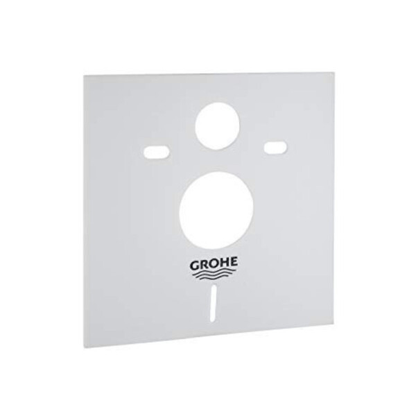 GROHE - Pack WC Bâti Rapid SL + WC sans bride SAT Vortex + Abattant SoftClose + Plaque chrome + Set d'habillage (ARENADELANOTQSB) - large